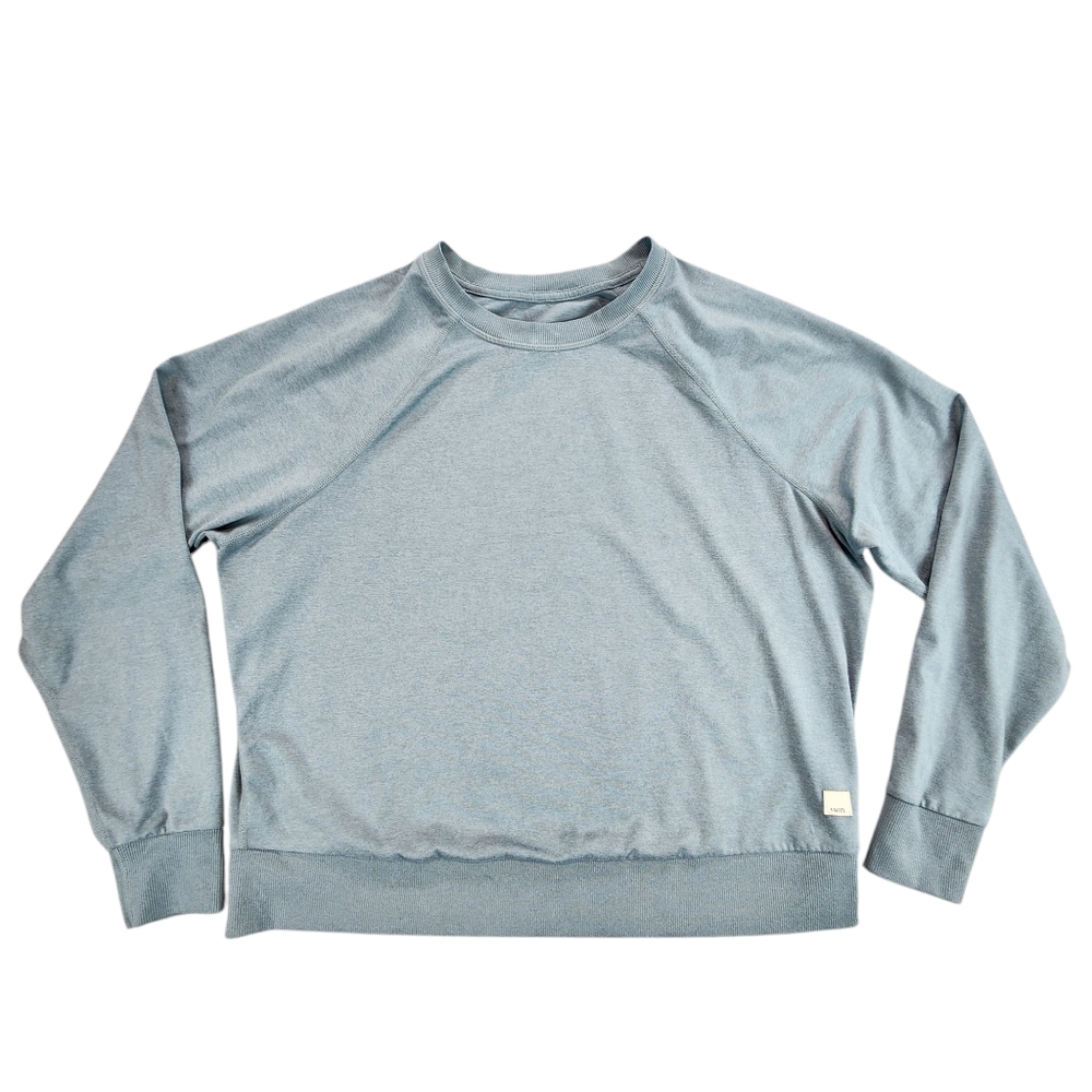 Vuori Women's Long Sleeve Halo Crew Neck Sweatshirt Pullover Dream Knit sz Sm
